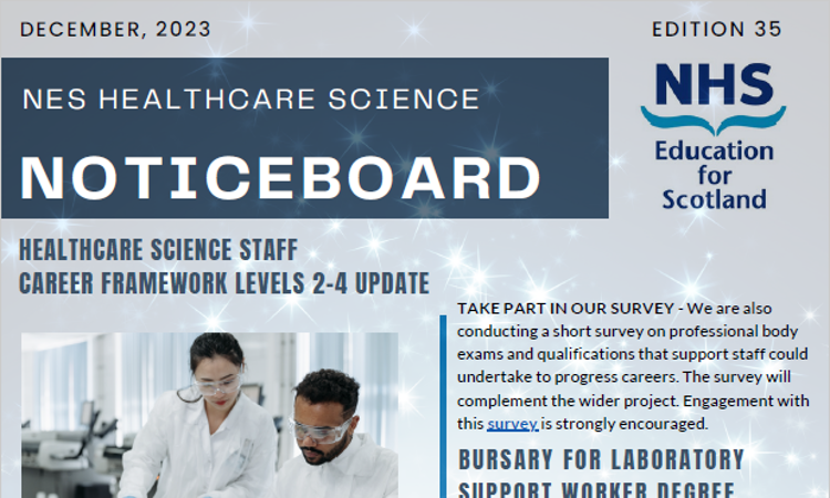 NES Healthcare Science Notice Board - Edition 35 (December 2023)